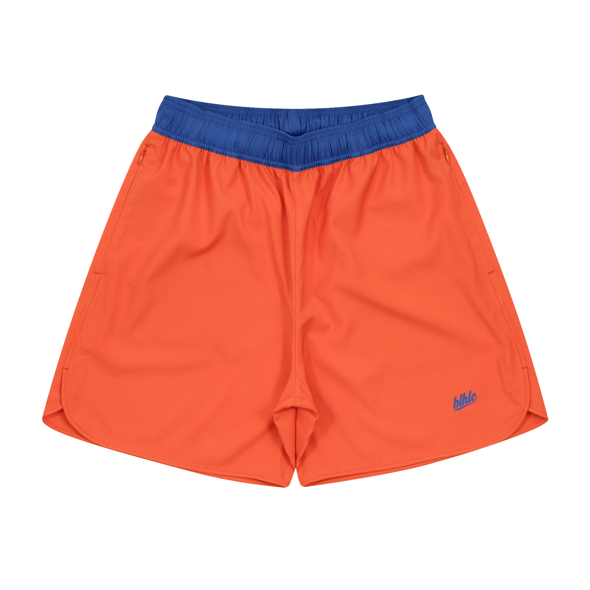 Stripe Mesh Zip Shorts (black/blue/orange) – ballaholic