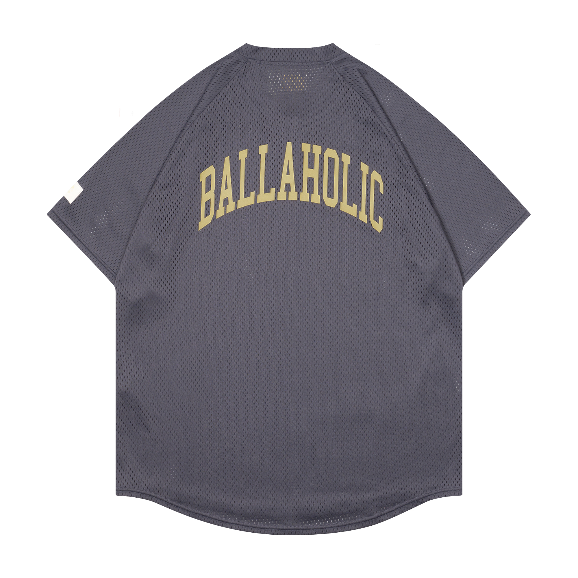 ウェア ballaholic College Logo Mesh BB Shirt College Logo Mesh BB Shirt (gray) – ballaholicオンラインショップ